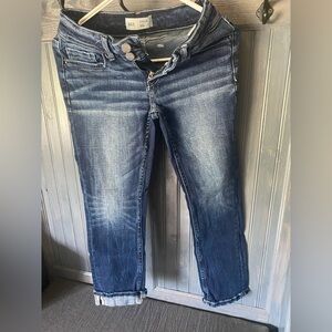 BKE High Rise Dark Blue Women's Capris